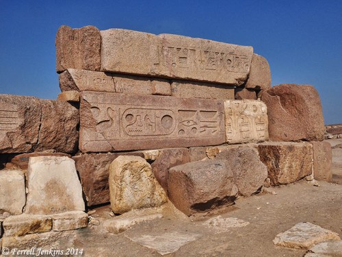 Fallen stonework piled together at Zoan (Tanis) in the Land of Goshen. Photo by Ferrell Jenkins.