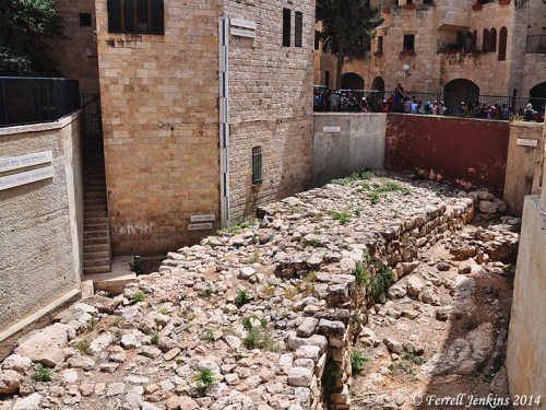 The "Broad Wall" in Jerusalem. Photo by Ferrell Jenkins.