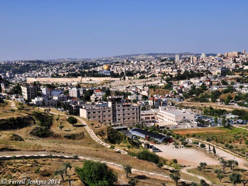 View of Jerusalem from the Mount Scopus Overlook. Photo by Ferrell Jenkins.