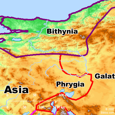 The Roman province of Bithynia. BibleAtlas.org.