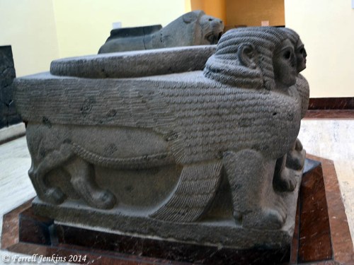 Side view of Hittite Column Base from Sinjerli. Photo by Ferrell Jenkins.