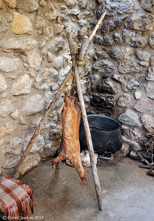 A churn in the kitchen. Nazareth Village. Photo by Ferrell Jenkins.