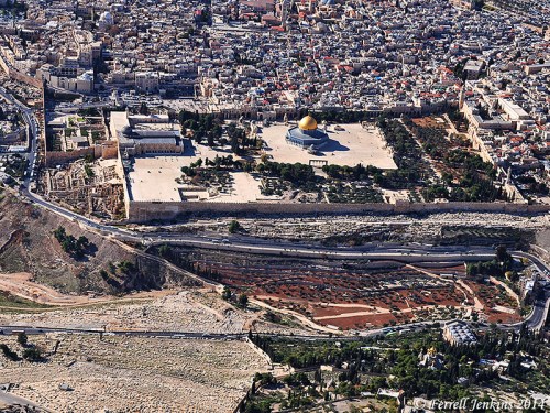 Aerial view of Jerusalem from the east. Photo by Ferrell Jenkins.
