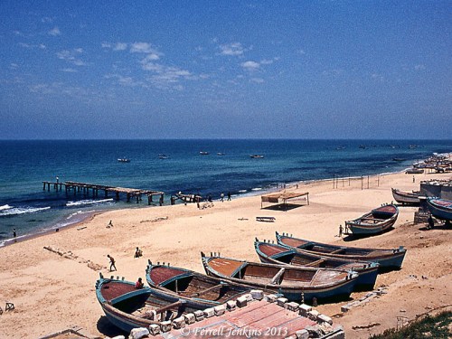 Gaza on the Mediterranean Sea in May, 1968. Photo by Ferrell Jenkins.