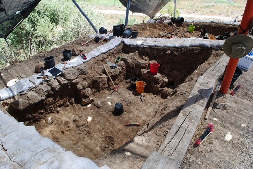 The square where Wayne is working. Photo by Wayne Galloway.