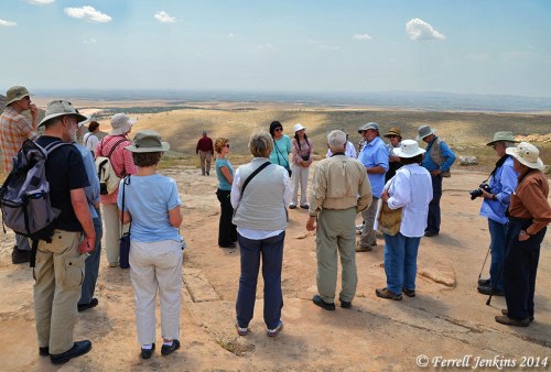 Professor Klaus Schmidt lecturing to an American group at Gobekli Tepe. Photo by Ferrell Jenkins.