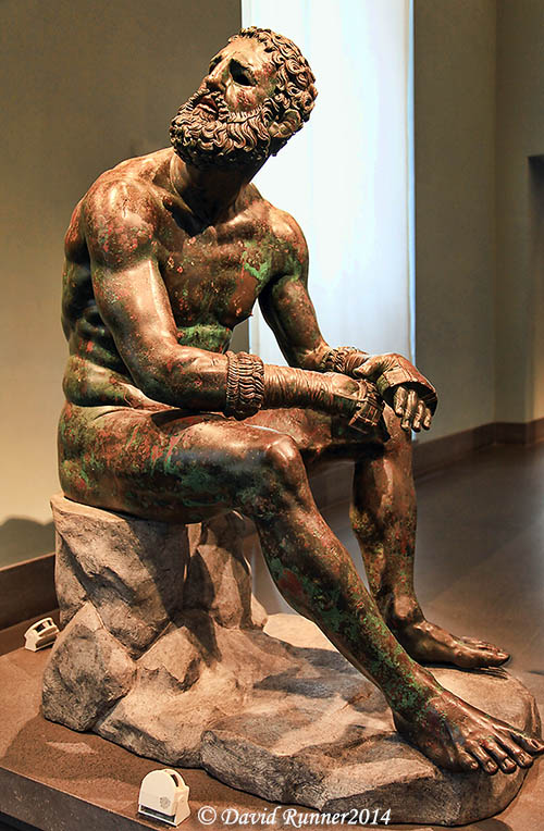 "The Boxer" in the National Roman Museum. Photo by David Runner.