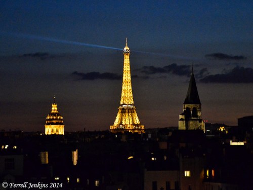 Paris at Night. Photo by Ferrell Jenkins.