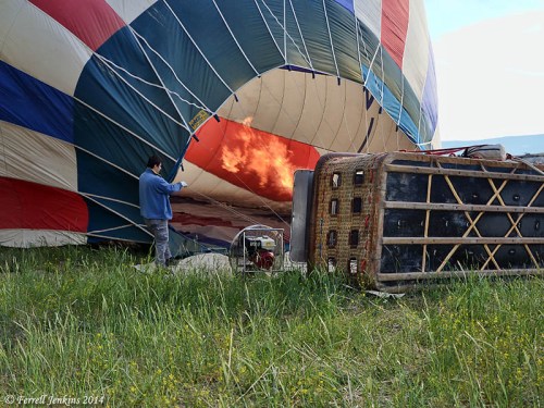 Inflating a Balloon for Flight. Photo by Ferrell Jenkins.