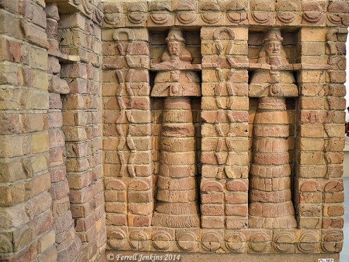 Portion of the façade of the Inanna/Ishtar Temple at Warka (Uruk/Erech). Photo by Ferrell Jenkins.
