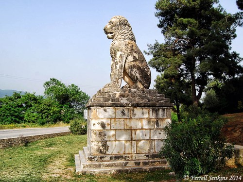 The Lion of Amphipolis from the 4th century B.C. Photo by Ferrell Jenkins.