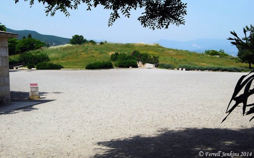 Tumulus covering the Royal Tombs at Vergina. Photo by Ferrell Jenkins.