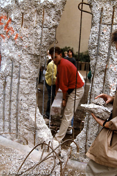 Trying to make a breakthrough to East Berlin. Photo by Ferrell Jenkins.