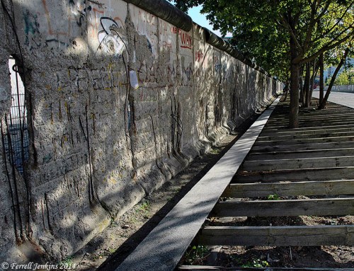 A portion of the Berlin Wall was left as a reminder of a sad time in the history of the city. Photo by Ferrell Jenkins in 2004.