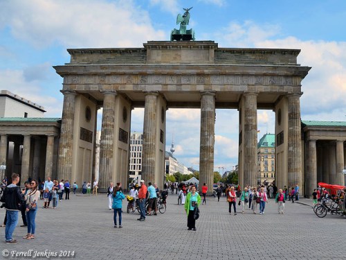 The Brandenburg Gate in August, 2014. Photo by Ferrell Jenkins.