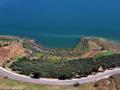 The Cove of the Sower from the air, looking south. Photo by Ferrell Jenkins.