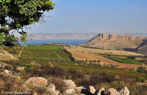 View of Mount Arbel and the Sea of Galilee from the NW. Photo by Ferrell Jenkins.