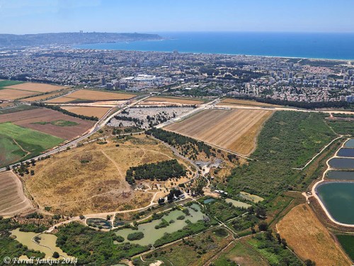 Aphek of Asher. View southwest toward the Bay of Haifa. Photo by Ferrell Jenkins.