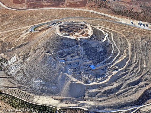 Aerial view of the Herodium. Photo by Ferrell Jenkins.