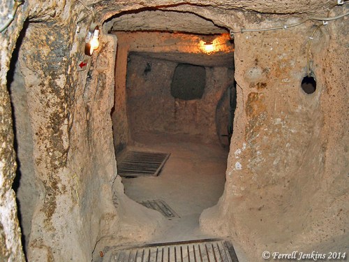 Kaymakli Underground City in Cappadocia. Photo by Ferrell Jenkins.