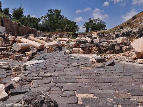 Some of the earthquake damage at Bethshan. Photo by Ferrell Jenkins.