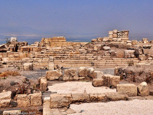 Temple steps at Omrit. Photo by Ferrell Jenkins.