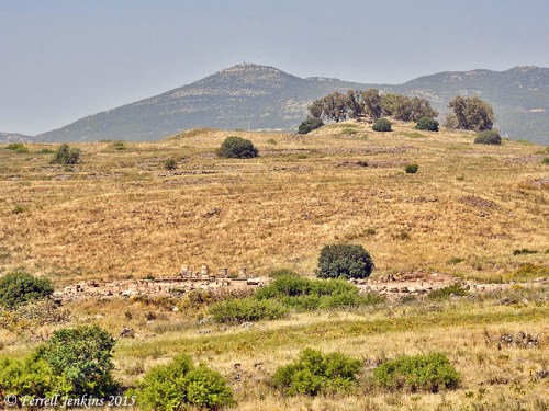 View of the site of Omrit from the south. Photo by Ferrell Jenkins.