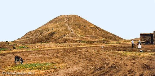 Ruins of the ziggurat at Nimrud. Photo by Ferrell Jenkins, 1970.