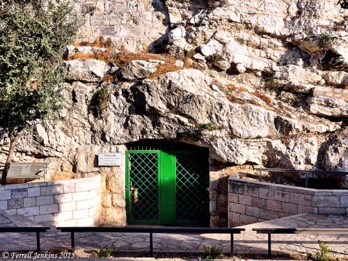 Entrance to Solomon's Quarries on Sultan Suleiman St. about a block east of Damascus Gate. Photo by Ferrell Jenkins.
