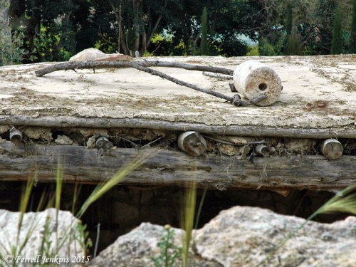 Typical roof from NT times with roof roller. Nazareth Village. Photo by Ferrell Jenkins.