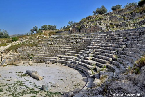 The Roman theater at Samaria. Photo by Ferrell Jenkins.
