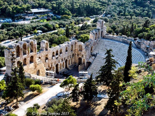 Odeon of Herodes Atticus on the slope of the Acropolis in Athens, Greece. Photo by Ferrell Jenkins.