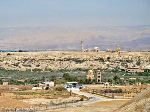 Baptism site on the Jordan River. View east to Bethany Beyond the Jordan. Photo by Ferrell Jenkins.