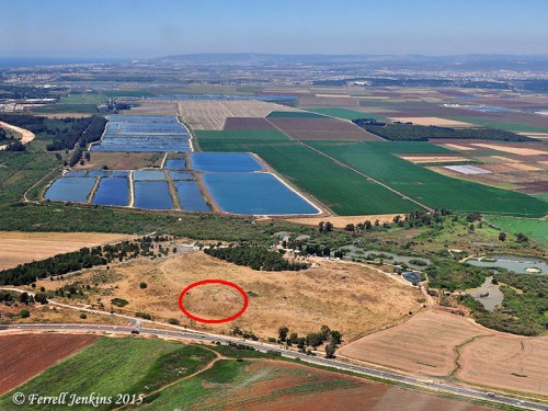 Aphek of Asher. View north-northeast toward the Ladder of Tyre. Photo by Ferrell Jenkins.Photo by Ferrell Jenkins.