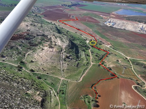 Aerial view of Tel es-Safi/Gath. Photo by Ferrell Jenkins.