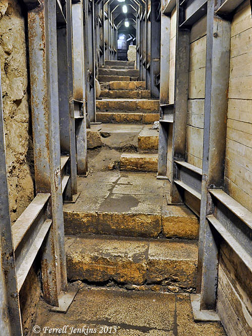 Steps leading from the Pool of Siloam to the Temple Mount. Photo by Ferrell Jenkins.