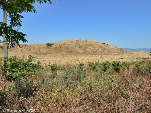 Tel Aphek of Asher. View northeast toward the border with Lebanon. Photo by Ferrell Jenkins.