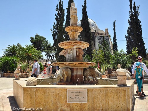 Fountain at Franciscian Custody Shepherd's Field near Bethlehem. Photo by Ferrell Jenkins. 