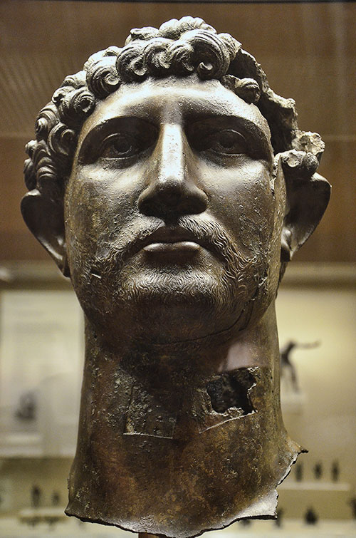Bronze Head of Hadrian. Following Hadrian.
