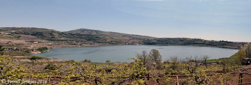 Panorama of Birket Ram. Photo by Ferrell Jenkins.