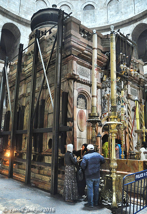 The Edicule of the Holy Sepulchre. Photo by Ferrell Jenkins.