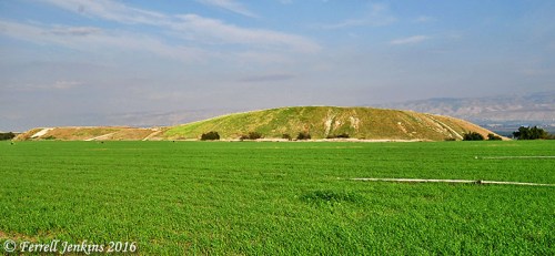 View east of Tel Rehov in the Beth Shean Valley. Photo by Ferrell Jenkins.