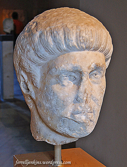 Emperor Constantine the Great (A.D. 507-337). Statue in Istanbul Archaeological Museum. Photo by Ferrell Jenkins.