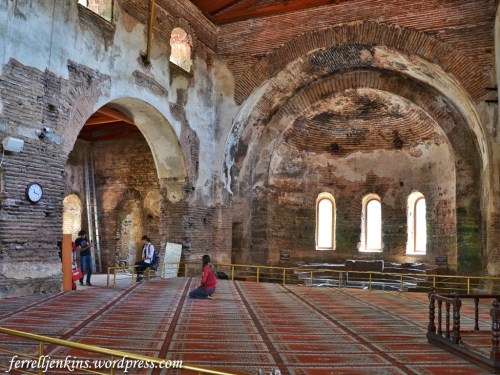 Interior of the Haghia Sophia (Orhan) Mosque in Itnik. Photo by Ferrell Jenkins.