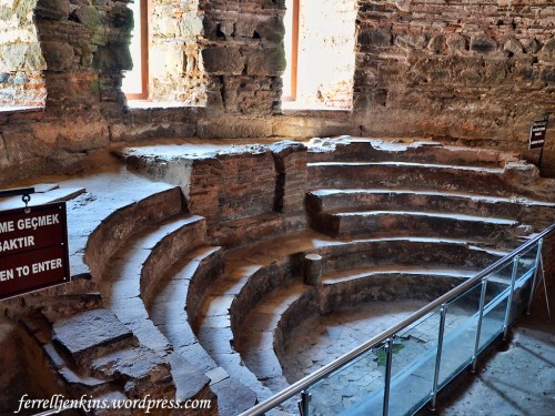 Seats for the bishops attending the 7th Ecumenical Council. Photo by Ferrell Jenkins.