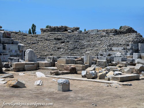Ruins of the theater dating to the time of Trajan. Photo by Ferrell Jenkins.