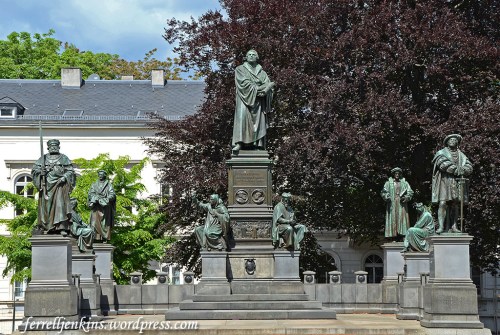Luther Monument in Worms, Germany. This is the largest Luther Monument in the world. Photo by Ferrell Jenkins.