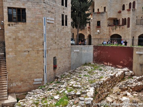 The Broad Wall excavated by Avigad. Photo by Ferrell Jenkins.