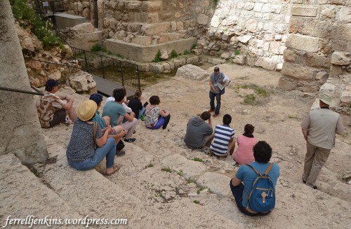 Herodian steps at the Citadel. Photo by Ferrell Jenkins.