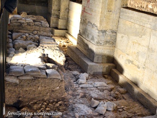 Herodian ruins in the Kishle. Photo by Ferrell Jenkins.